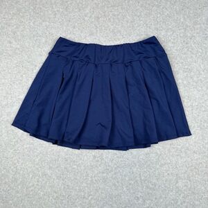 Shein Skort Womens‎ 8 Navy Blue Pleated Mini Trendy Golf Casual Skirt